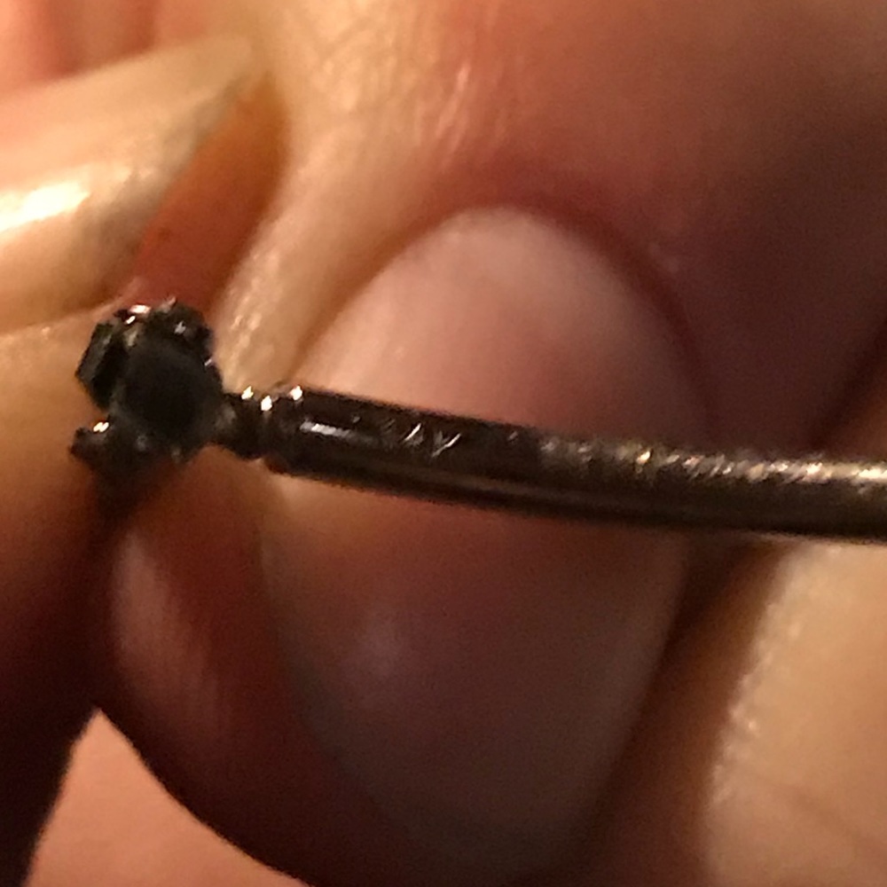 14K WHITE GOLD HOOP EARRINGS